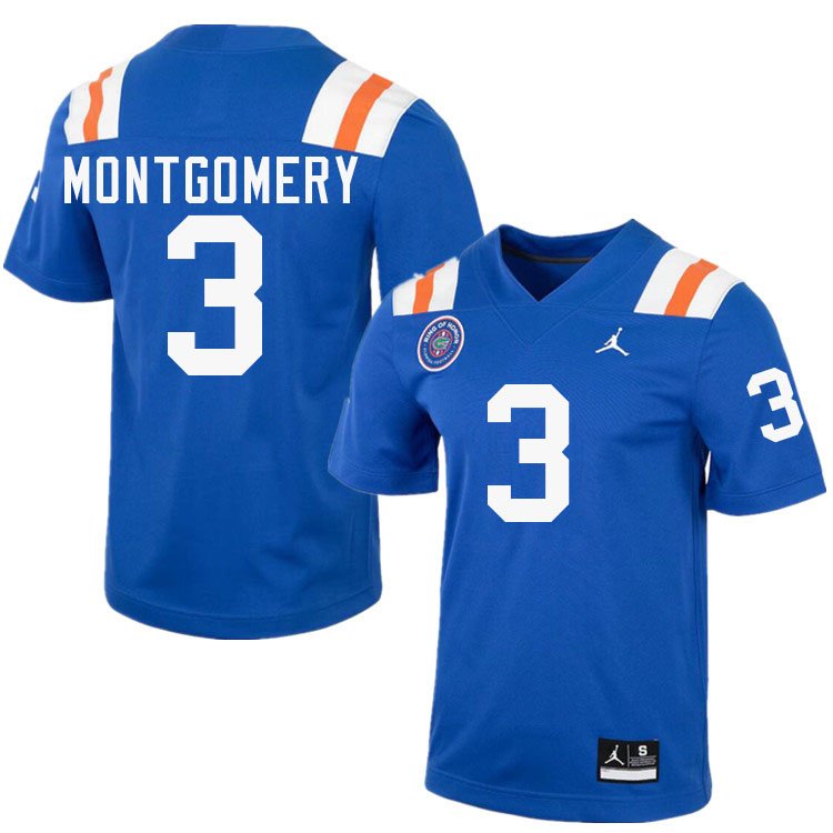 Naeshaun Montgomery Florida Jersey,Florida Gators #3 Naeshaun Montgomery Uniforms,Jersey Youth-Throw